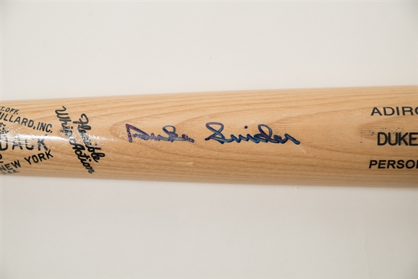 Duke Snider Signed Adirondack Baseball Bat - JSA